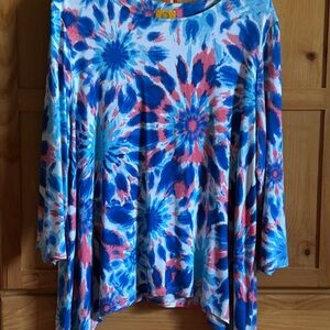 Ruby Road Colorful Tie-Dye Women's Top